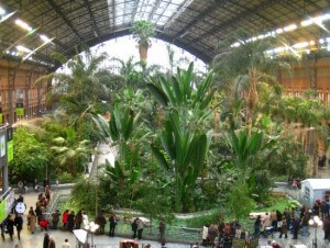 jardin tropical gare Atocha Madrid